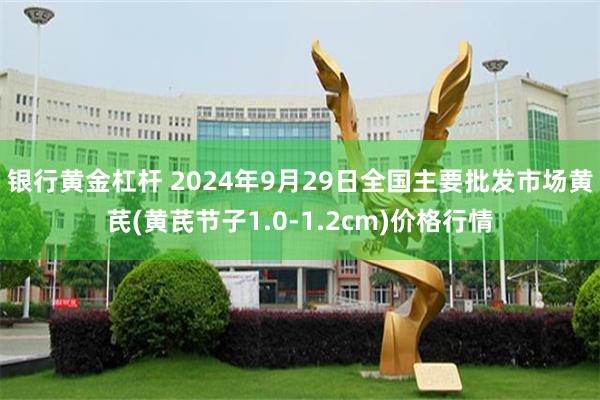 银行黄金杠杆 2024年9月29日全国主要批发市场黄芪(黄芪节子1.0-1.2cm)价格行情