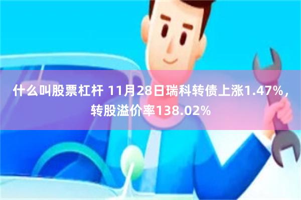 什么叫股票杠杆 11月28日瑞科转债上涨1.47%，转股溢价率138.02%